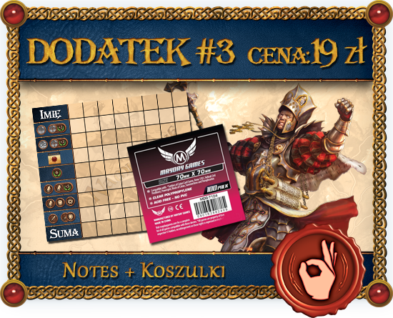 Dodatek notes + koszulki